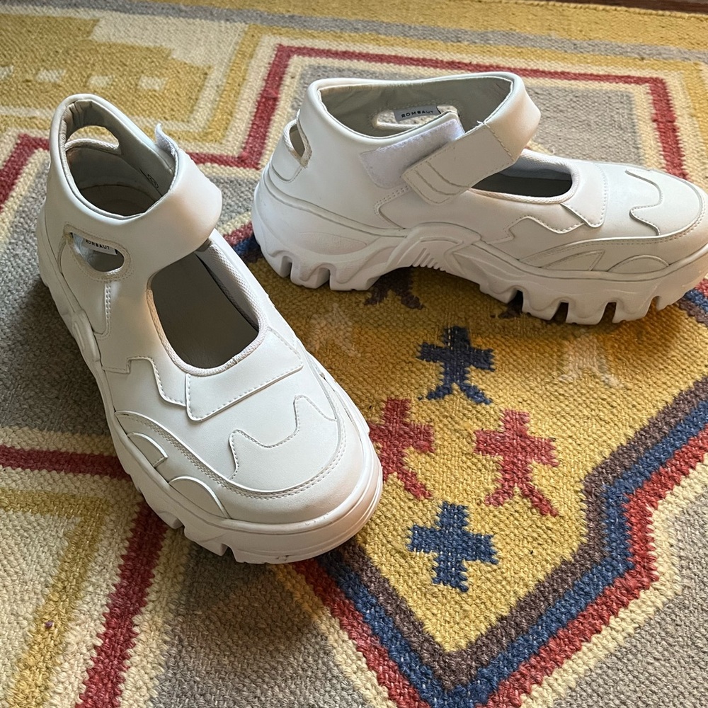 ROMBAUT Boccaccio Li Lbiza White Rubber Sneakers |Size EUR 41 | US 9.5 W